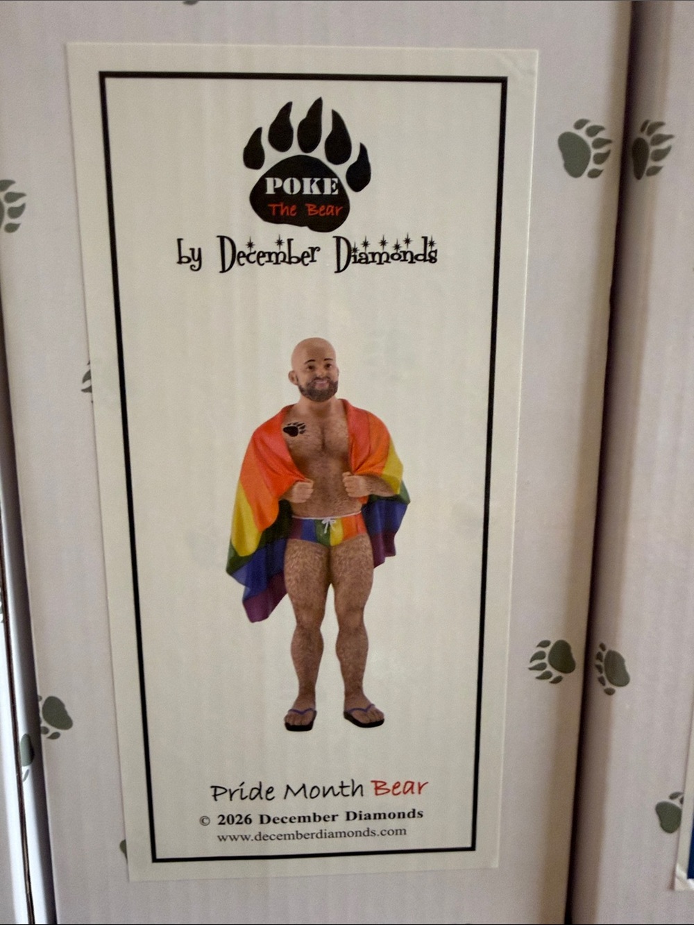 Poke the bear PRIDE MONTH BEAR ornament